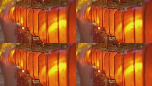 雪中的红灯笼新年春节瑞雪兆丰年高清在线视频素材下载