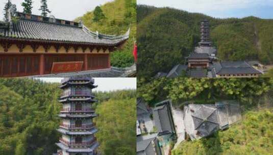 寺庙寺院祈福禅修禅意风景意境古建筑素材高清在线视频素材下载