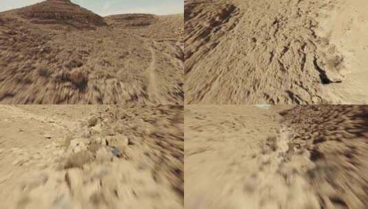 戈壁沙漠FPV航拍高清在线视频素材下载