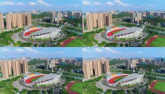 惠州博罗体育馆6高清在线视频素材下载