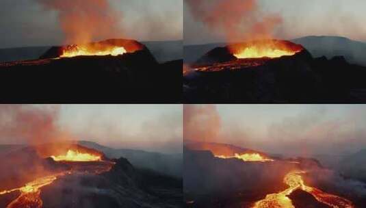 格尔丁达加尔斯戈斯火山【4K]高清在线视频素材下载