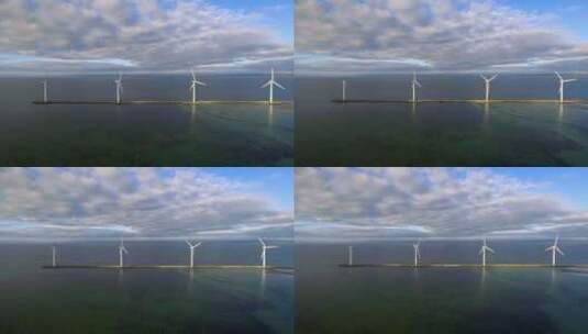 旋转风力涡轮机高清在线视频素材下载