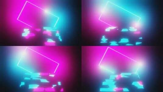 抽象粉色灯光火花动画高清在线视频素材下载