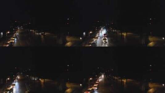 城市道路夜景延时高清在线视频素材下载