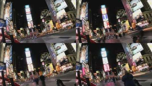 纽约时代广场的交通延时高清在线视频素材下载
