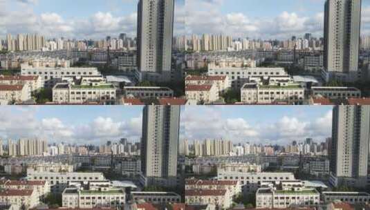 上海市静安区全景4K航拍高清在线视频素材下载