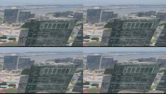 福州 闽江 北岸 中央商务区 竖屏 航拍高清在线视频素材下载