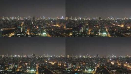 上海夜景航拍延时素材高清在线视频素材下载