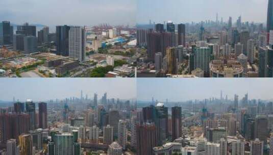 城市高楼视频深圳前海林立的高楼大厦高清在线视频素材下载