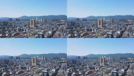 陆川县城街景高清在线视频素材下载