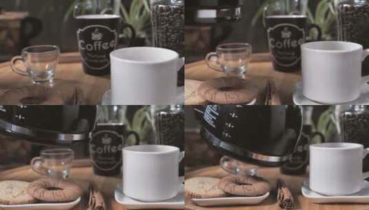 直接从咖啡壶里倒咖啡高清在线视频素材下载