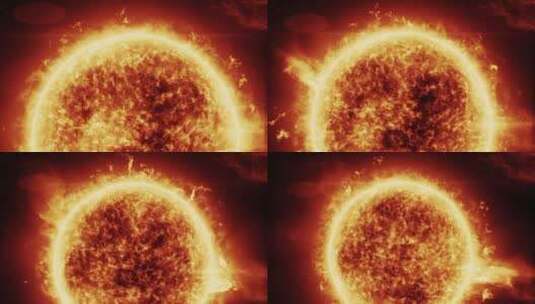炙热的太阳Sun渲染用剪辑素材高清在线视频素材下载