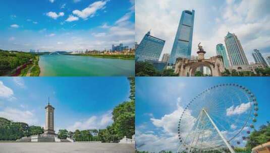 广西首府绿城南宁城市风光合集高清在线视频素材下载