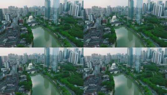 航拍四川成都市九眼桥附近的城市风景高清在线视频素材下载