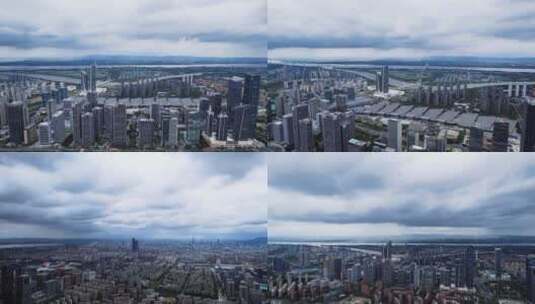 南京河西全景-乌云天气 合集高清在线视频素材下载
