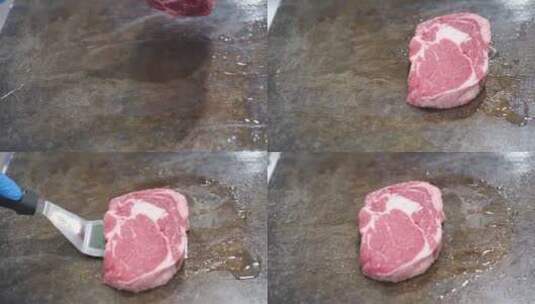 精选牛肉煎牛排高清在线视频素材下载