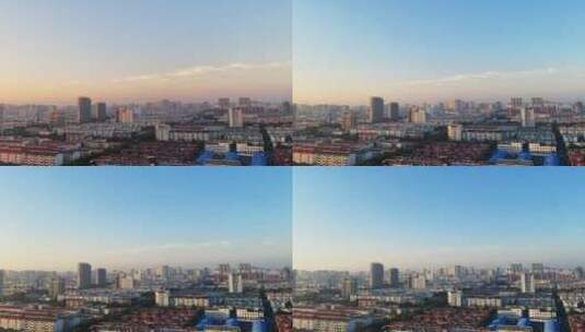 潍坊潍城日出，城市日出高清在线视频素材下载