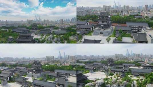 2022年 最新 广州文化馆 航拍02高清在线视频素材下载