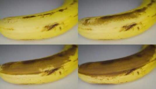 香蕉长期放置氧化的全过程高清在线视频素材下载