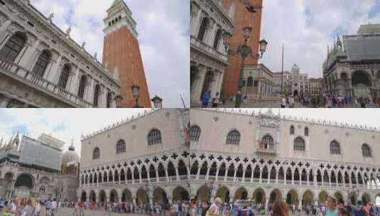 意大利威尼斯圣马可广场高清在线视频素材下载