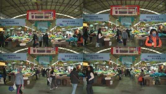 上海菜市场高清在线视频素材下载