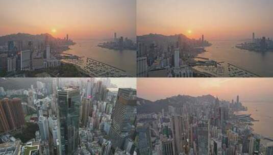 香港航拍合集高清在线视频素材下载