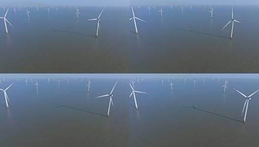 风机风电风力水电海上新能源高清在线视频素材下载