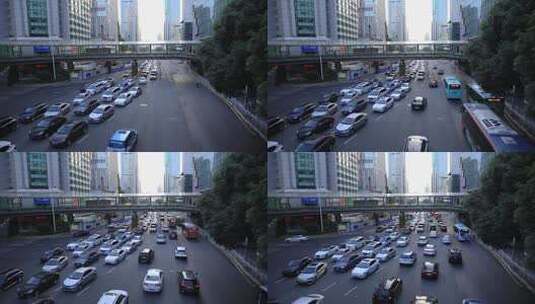 都市车流人流，城市生活，城市交通高清在线视频素材下载