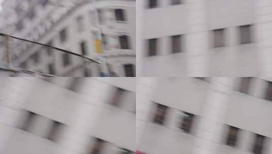 【4K50P】广州城市风光复古建筑慢门拖影高清在线视频素材下载