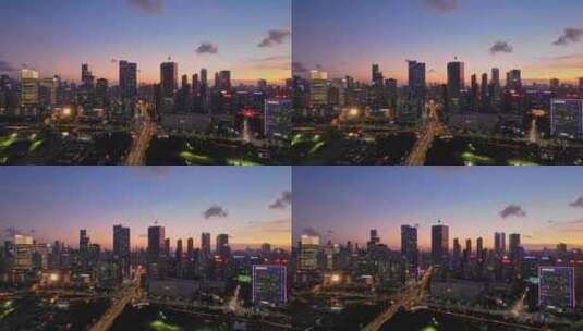 深圳南山科技园夜景高清在线视频素材下载