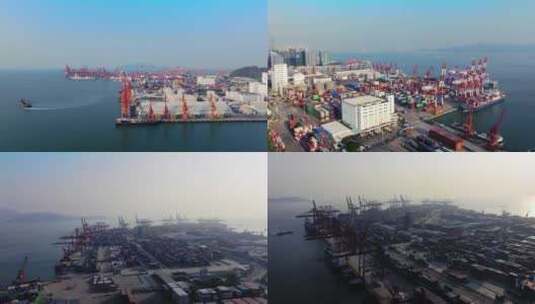 深圳南山区蛇口集装箱码头高清在线视频素材下载