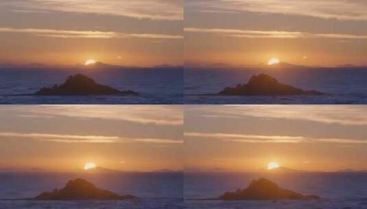 太阳 海边 太阳升起高清在线视频素材下载