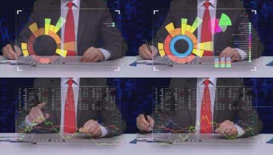 数据指数金融数字股市数字高清在线视频素材下载