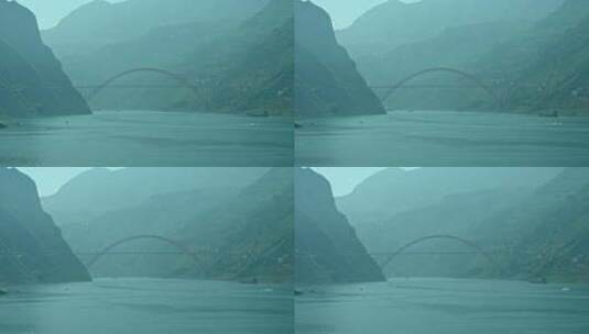 四川重庆长江三峡巫峡景点4K视频高清在线视频素材下载