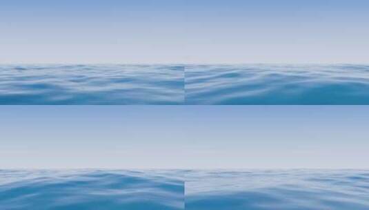 蓝色水面波纹背景3D渲染高清在线视频素材下载