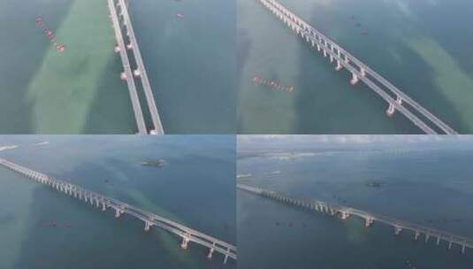 平潭海峡跨海特大桥航拍高清在线视频素材下载