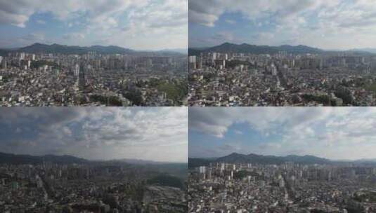 贵州凯里城市风光交通航拍高清在线视频素材下载