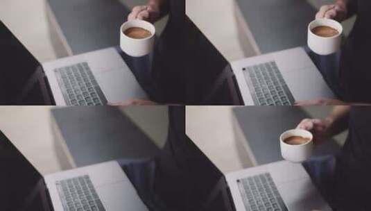 咖啡  工作高清在线视频素材下载