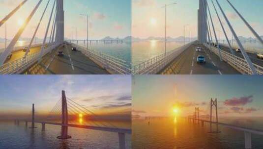 港珠澳大桥 粤港湾大湾区高清在线视频素材下载
