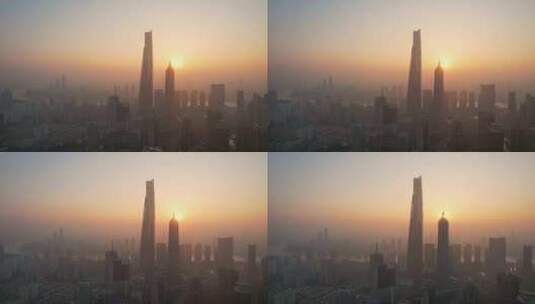 上海日落高清在线视频素材下载