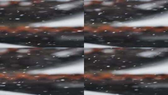 竖屏湖南雪升格视频高清在线视频素材下载