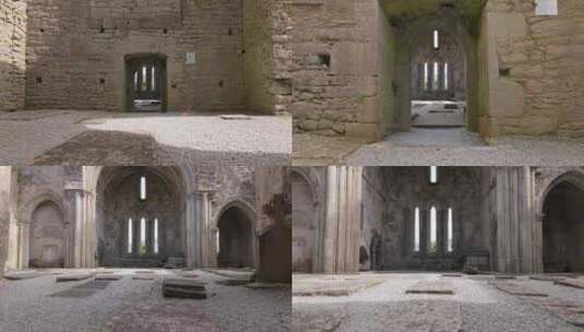 Corcomroe Abbey，中世纪，高清在线视频素材下载