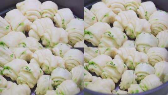 中国传统面食花卷高清在线视频素材下载