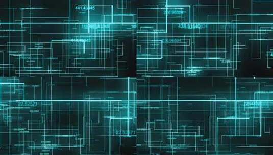 科技数据网格线条空间高清在线视频素材下载