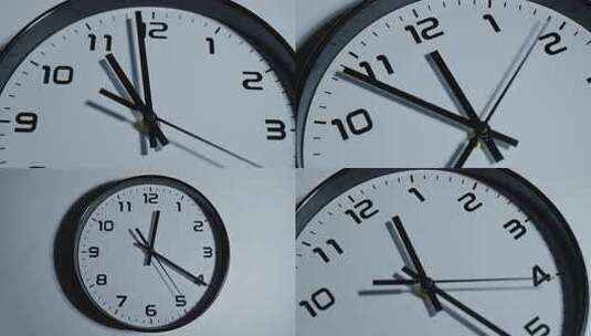 时钟表盘特写高清在线视频素材下载