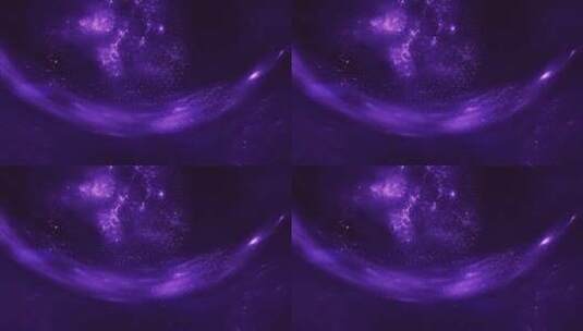 太空中的紫色星星高清在线视频素材下载