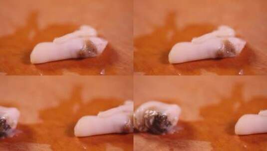小海鲜花蛤蛏子肉 (6)高清在线视频素材下载