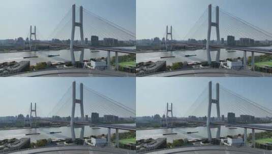 南浦大桥封桥高清在线视频素材下载