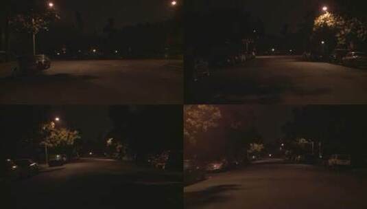 汽车在加利福尼亚州洛杉矶的街上行驶的后窗镜头高清在线视频素材下载