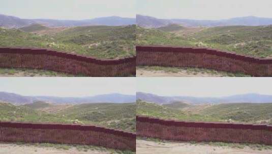 美墨边境墙高清在线视频素材下载